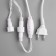 Garland “thread” 10 m, IP44, UMS, white thread, 100 LED, Green glow, 220 V