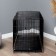 A cell with thickened rods for dogs and cats, 91 x 59 x 69 cm, black