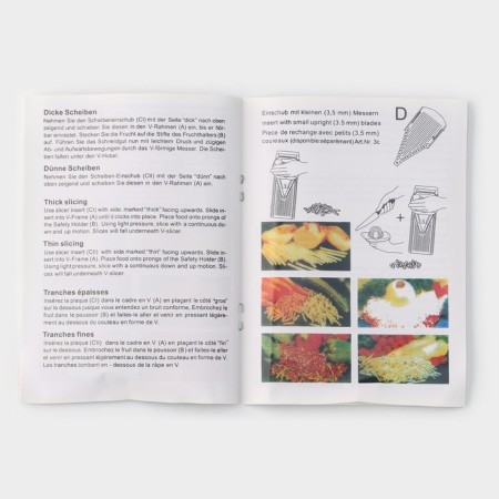 Vegetable engine - Shinkovka Dolyana "Smarti", 3 interchangeable nozzles, Pusher, White Color-11