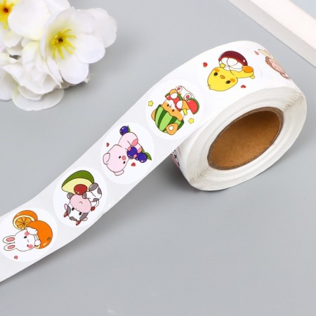Stick Paper "Charming crumbs" d = 2.5 cm 500 pcs in a rolon 3x6x6 cm-4