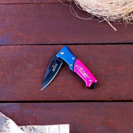 Folding "predator" knife, tiger handle-1