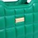 Bag Female Tout with zipper, green color