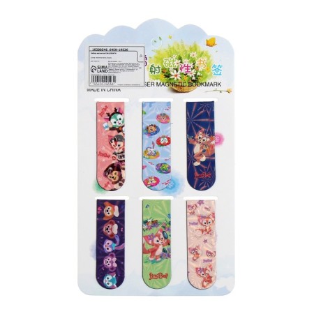 A set of bookmarks for magnetic books 6 pieces, "animals", mix-7