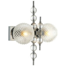Wall lamp Queenly 2xe27 40w, size 20x35x46 cm, color chromium