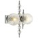 Wall lamp Queenly 2xe27 40w, size 20x35x46 cm, color chromium