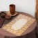 Openwork napkin for the PVC Sunflower PVC table, 45 × 30 cm, gold color
