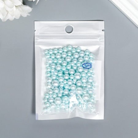 Decor for creativity plastic "Balls. Blue sky" d = 1.5-8 mm, set 10 grams-2