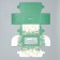 Folding box with bilateral application "Happy New Year!", 16 x 10 x 10 cm, New Year