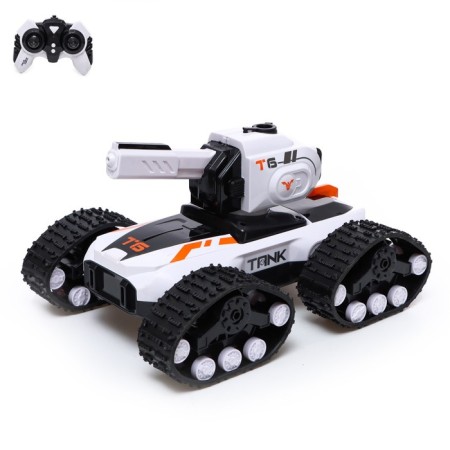 Tank radio -controlled tank shoots water, smoke effect, white color