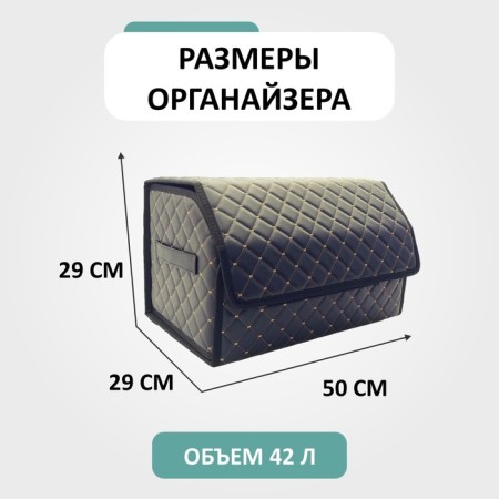 Organizer for Auto Defly 50x29x29 cm, black/beige delay-1