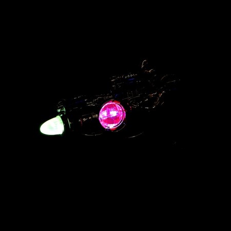 The cosmic pistol, light and sound effects, works from batteries, mix-5