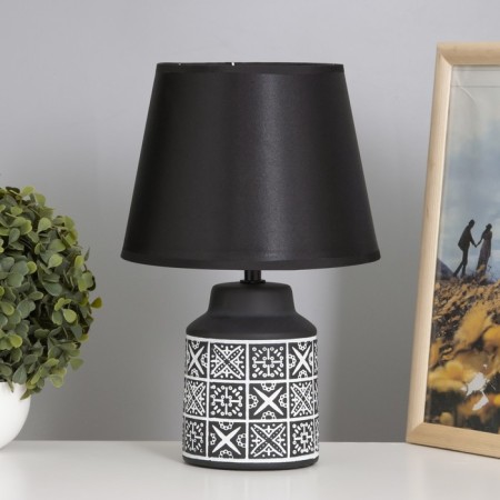 Table lamp "Lucly" 1x40W E14 black 19.5x19.5x33.5cm