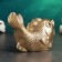 Piggy bank "Fish" Golden, 20x12x15cm