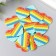 Decor for creativity rubber "Hearts" set 15 pcs mix 3x3.5 cm
