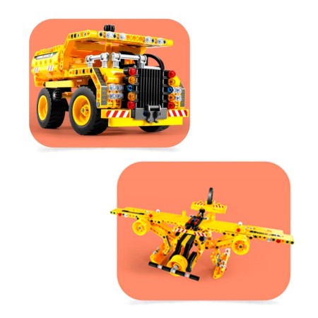 The designer techno "Career truck", 2 assembly options, 361 details-5