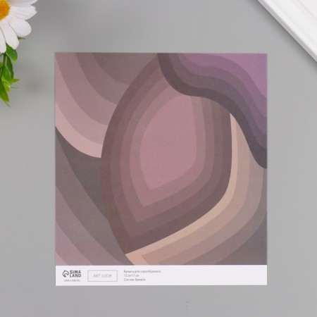 Scrapbooking paper bilateral "tenderness of spring" density 180 grams set 10 pcs 15.5x17 cm 1071-2