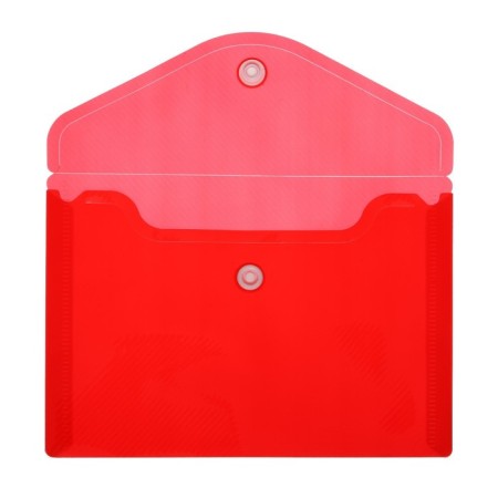 A set of 5 pieces, a button folder, A6, 180 microns, corrugated, fluorescent, 5 colors-6