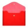 A set of 5 pieces, a button folder, A6, 180 microns, corrugated, fluorescent, 5 colors