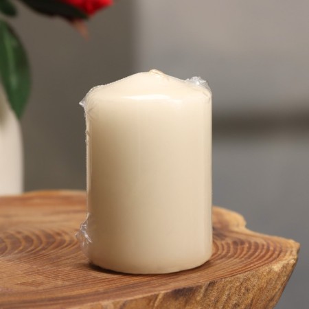 Candle - cylinder, 4 × 6 cm, 9 hours, champagne-2