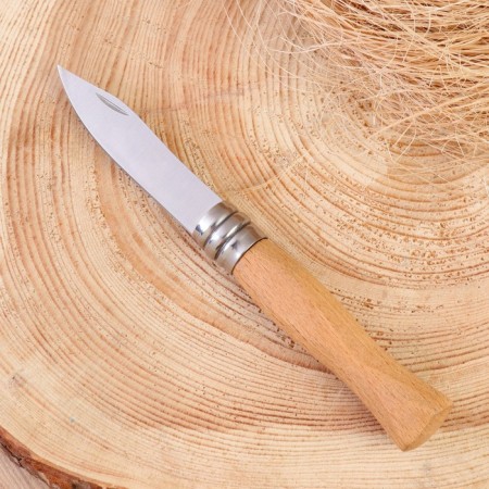 Folding Mongoose knife 16cm, blade 70mm/1.5mm, handle of wood-1