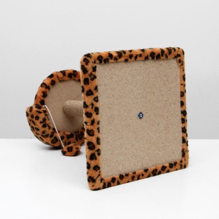 Clogging Small "Arena" with a toy, 40 x 40x 55 cm, jute, leopard-7