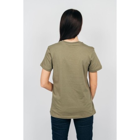 Women's T -shirt, size 44, khaki color-1