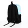 A backpack with a zipper, 3 outer pockets, blue color