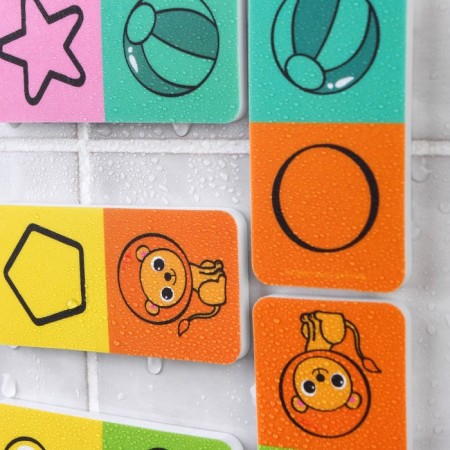 Domino EVA for playing in the bath "Learn colors and forms", 20 details-7