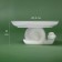 A dish for serving the New Year's share "Cute snakes", 20.5 × 10 cm, white color