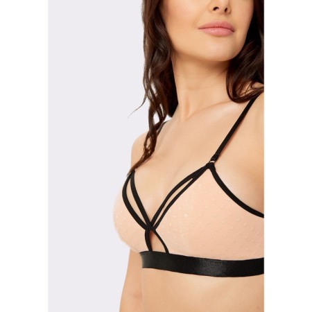 Women's bra -braid, size 70b, beige color-3