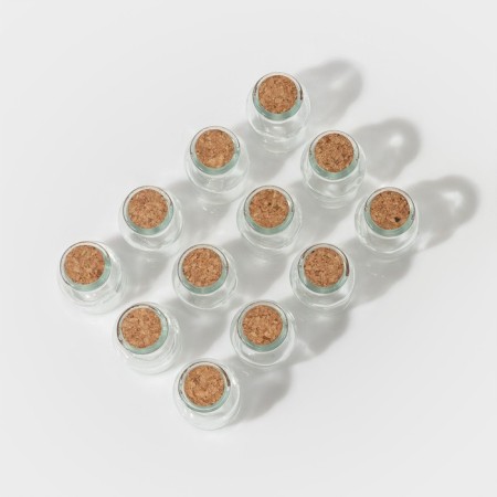 A set of glass jars for spices with a cork lid "Parfa", 40 ml, 4 × 6.6 cm, 12 pcs-1