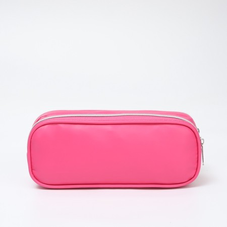 Cosmetic bag 2x Style, 21*7*8, 2 Potod on zippers, raspberry-1