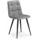 Stool on a metal frame chilli to metal/velor, black/dark gray 44x50x85 cm