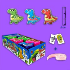 Chewing gum with Dino Roll tattoo, 15 g