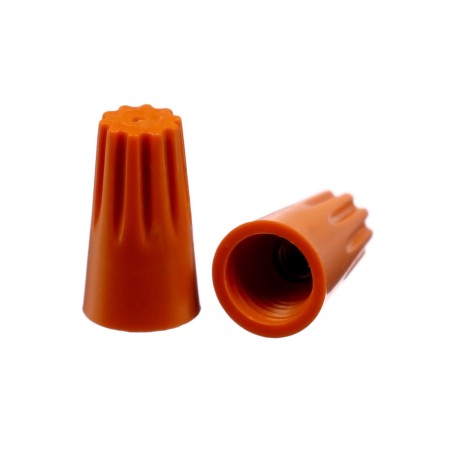 Connecting insulating clamp for SIZ-3, 2.5-5.5 mm wires, orange, set 100 pcs