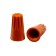 Connecting insulating clamp for SIZ-3, 2.5-5.5 mm wires, orange, set 100 pcs