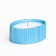 Candle "Oval" in a candlestick with narrow faces, 9x6.5x4cm, blue