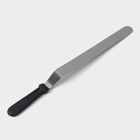 A blade-tank with a plastic handle, curved, 40 cm, working part 30 cm, black color-2