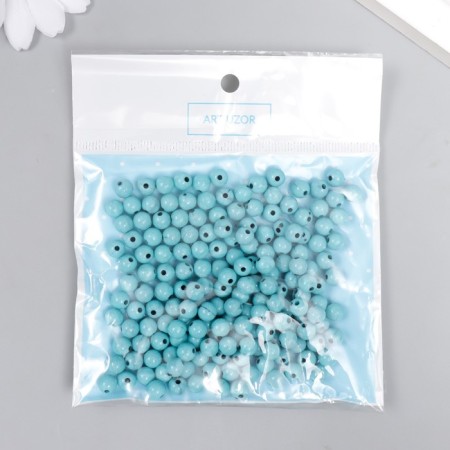 Beads for creativity plastic "imitation of turquoise" d = 0.6 cm set 20 g-3