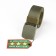 Tactical belt, 120 cm, width 3.7 cm, plastic buckle, khaki