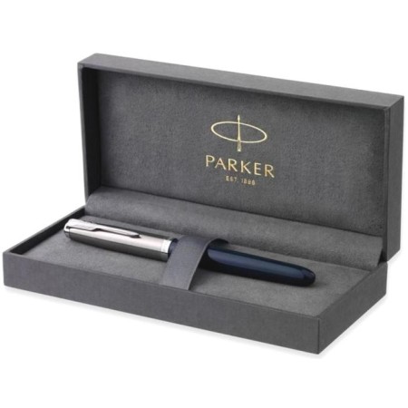 Fright pen Parker 51 Core Midnight Blue Ct F, stainless steel body/plastic, black ink-1