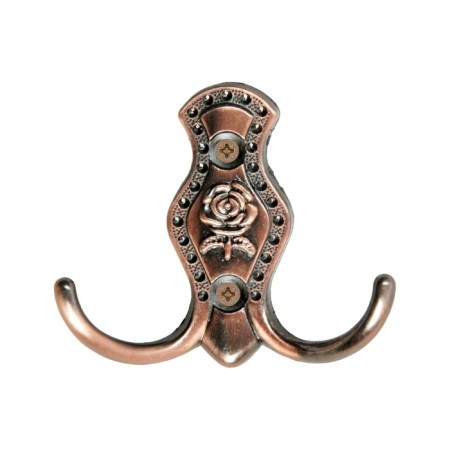 Hook furniture tundra TKD023, two -rod, copper-2