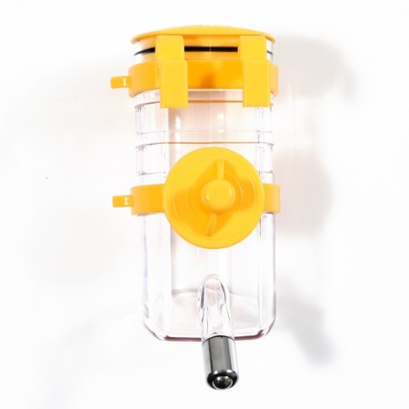 External drinker for a cage, 500 ml, yellow-1