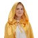 Carnival cloak of children, satin, color golden length 85cm