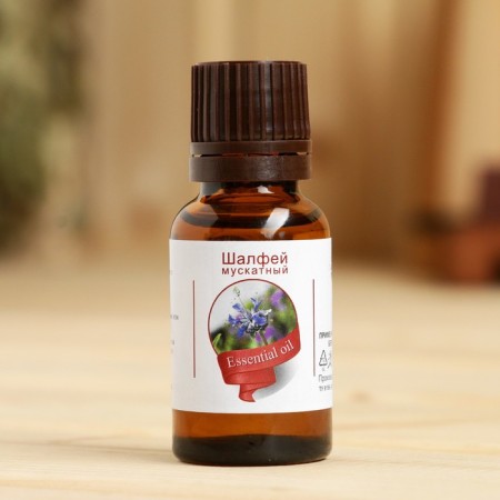 Sage essential oil, a dropper bottle, abstract, 15 ml-1