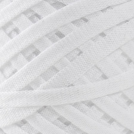 Knitted yarn "Ribbon" 85m/170 ± 5 g (white)-2
