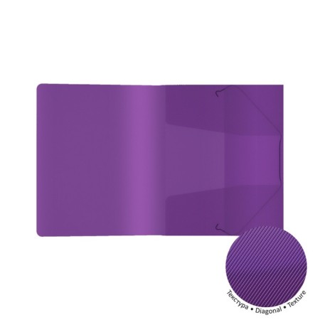 The A5+, 550 μm elastic band, Erichkrause Diagonal Vivid, Koreshok 5 mm, up to 300 sheets, mix-1