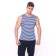 T -shirt men's vest, blue, size 50
