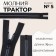 Lightning "Tractor", No. 5, detachable, automatic lock, 70 cm, black/white/blue color