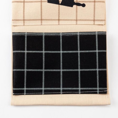 Pocket Textile Ethel "Homemade" 2 departments, 41x20 cm-5